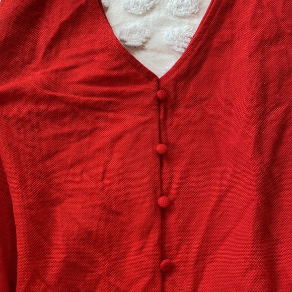 Zara red dress with removable belt Size S - Picture 3 of 5